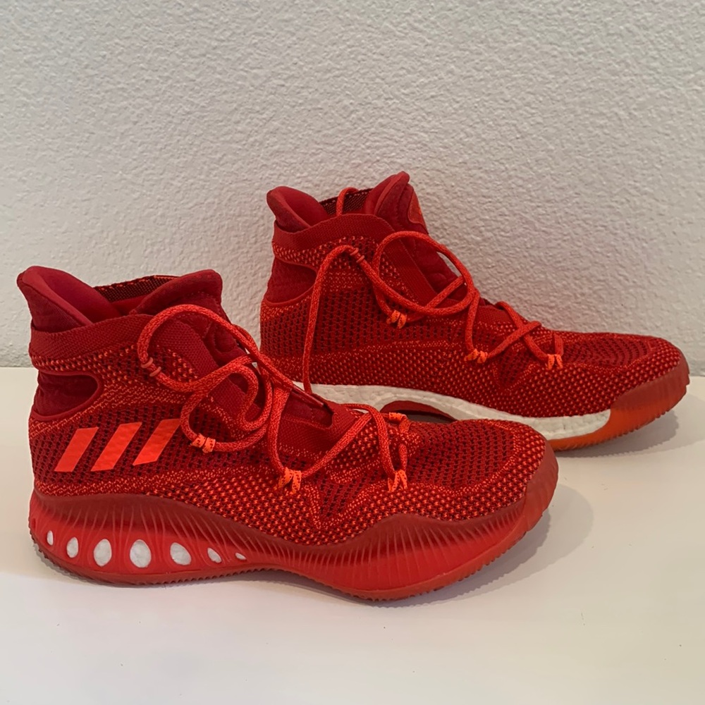 Mens size 14 red adidas high tops
